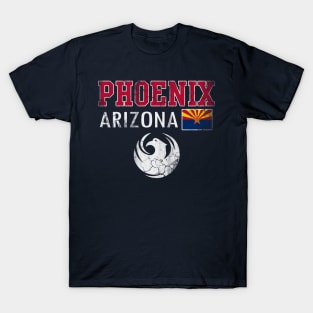 Retro Phoenix Arizona Flag Vintage Style T-Shirt